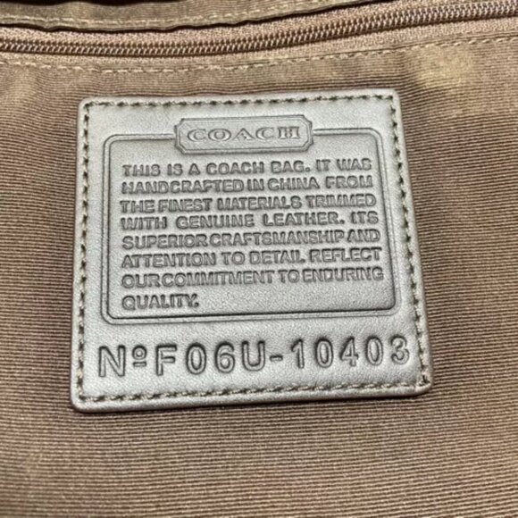 Vintage Coach Legacy Signature Convertible Bucket Duffel Bag 10403 Brown EUC - Picture 14 of 15